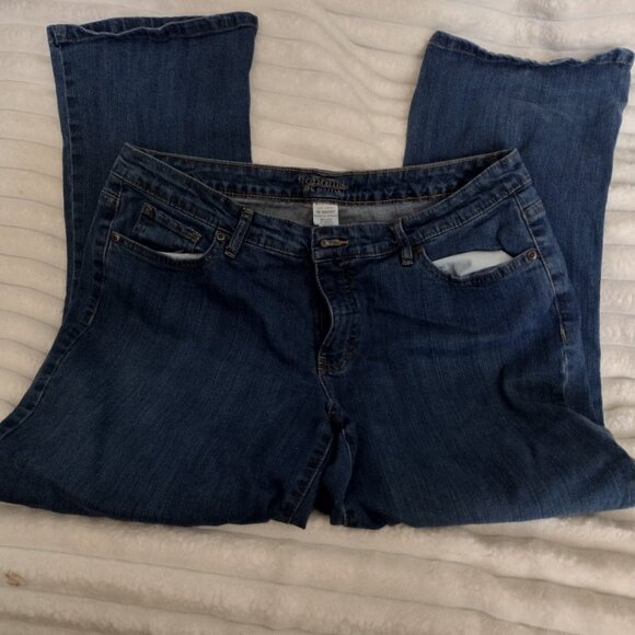 Sonoma Life + Style Women’s 16 Short Bootcut Jeans Medium Wash Stretch Denim - Picture 6 of 12